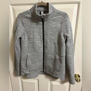 Lululemon Going Places Jacket Heather Space Dyed Medium Grey Black Size 6‎